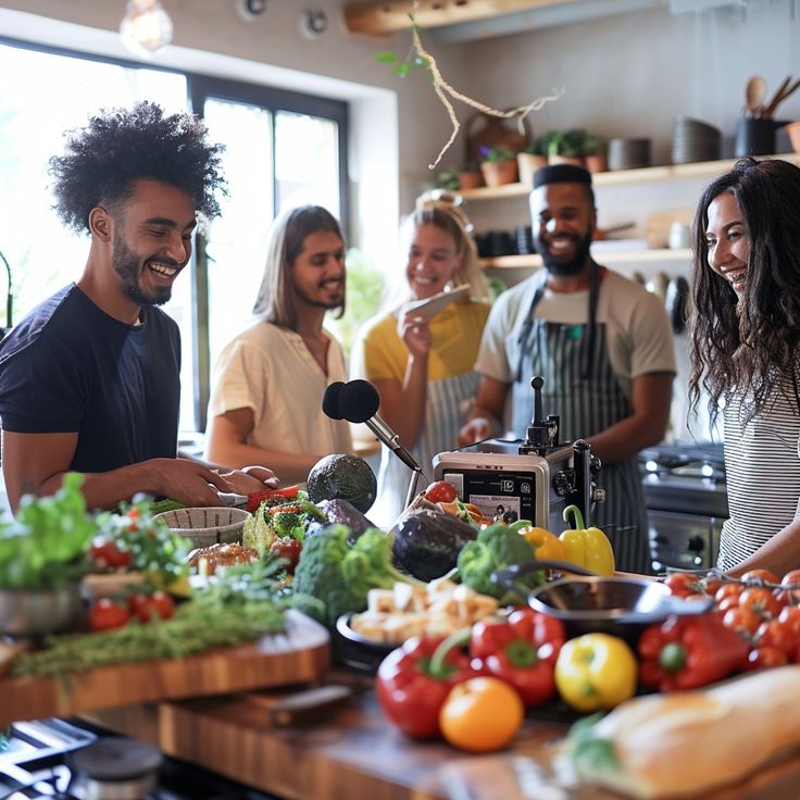 _Friends #CookingTogether_ A group of #Friends…