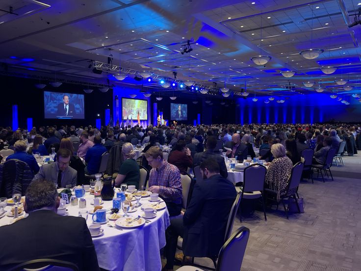 Large corporate luncheon at Alerus Center – Grand…
